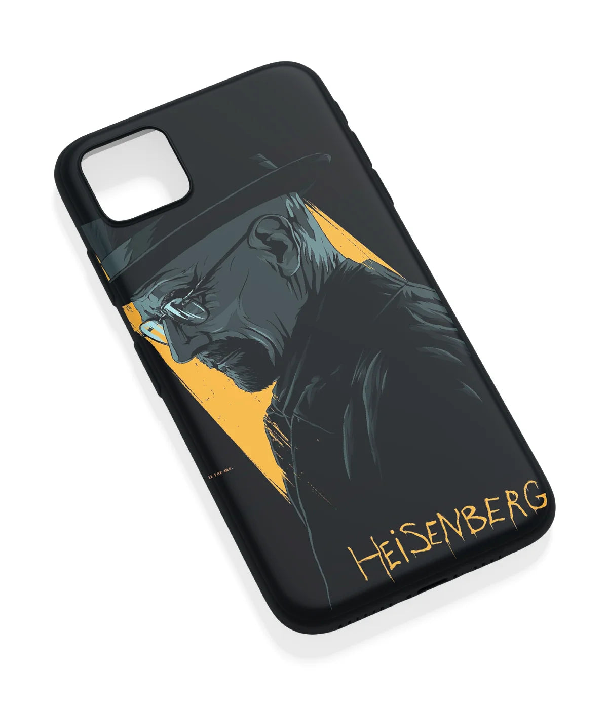 An angled view of a soft silicone case featuring a vibrant design.