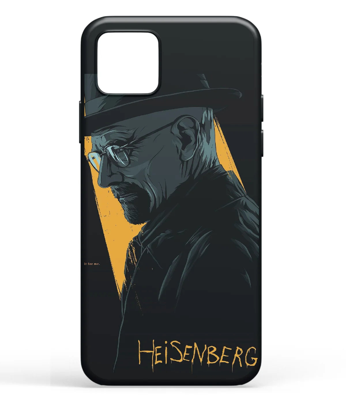 A front-on view of soft silicone phone case with a colorful design.