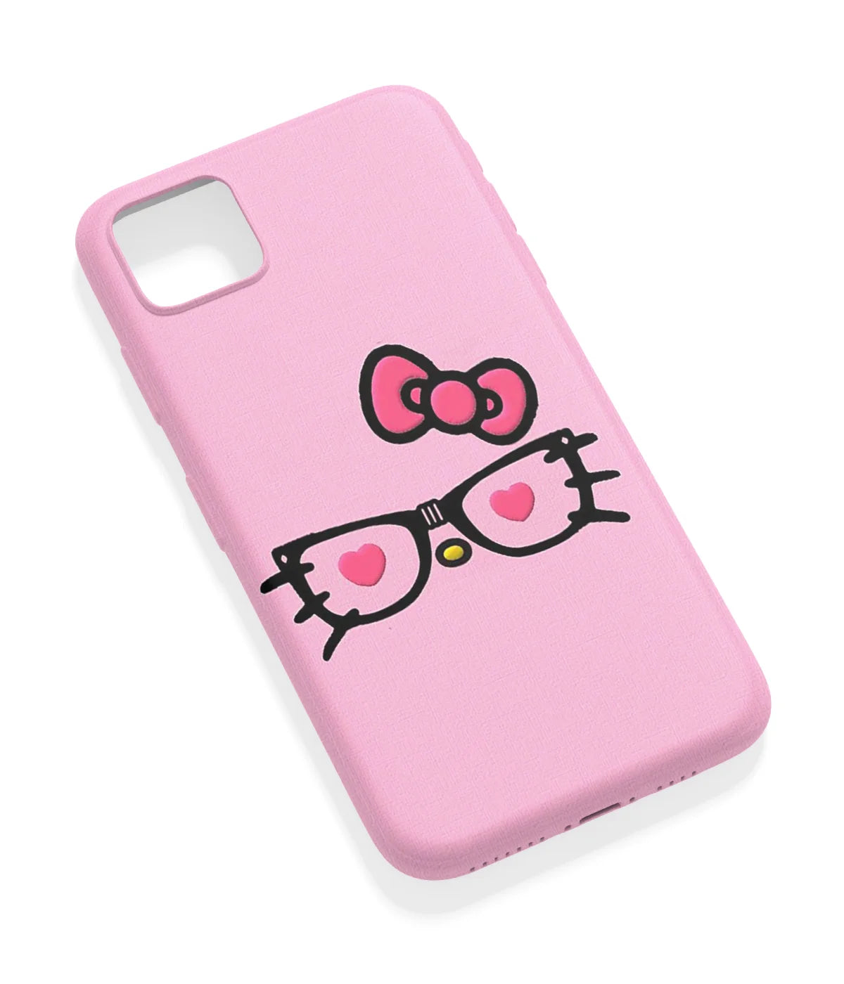An angled view of a soft silicone case featuring a vibrant design.