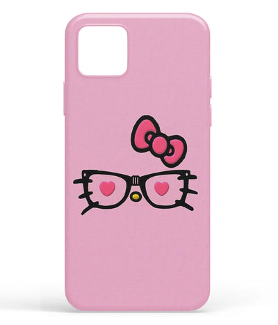A front-on view of soft silicone phone case with a colorful design.