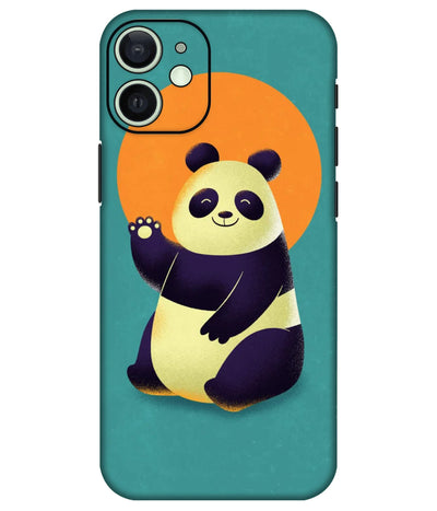 Image of a phone case featuring a mobile skin with a graphic design.