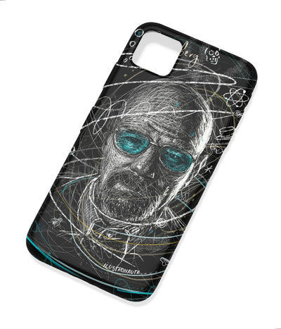 An angled view of a soft silicone case featuring a colorful design.