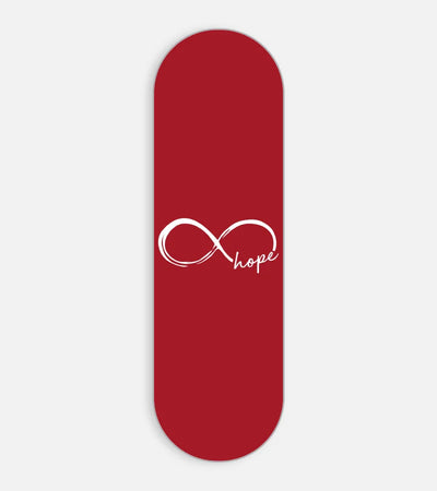 Mobile phone grip slider with a colorful design on a white background