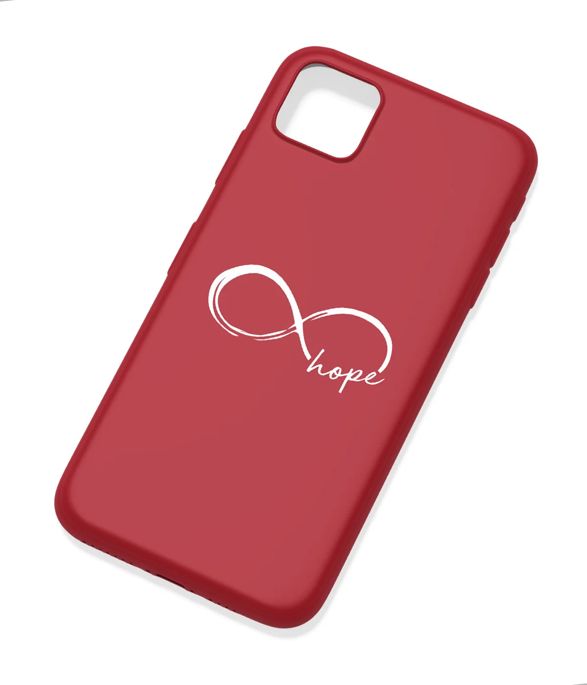 An angled view of a soft silicone case featuring a colorful design.