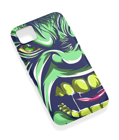 An angled view of a soft silicone case featuring a vibrant design.