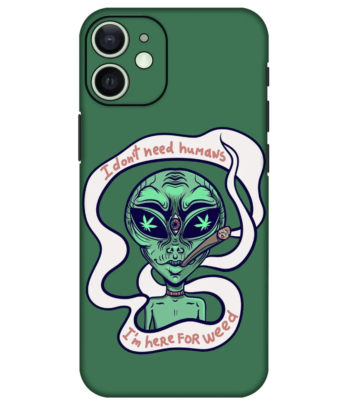 Image of a phone case featuring a mobile skin with a graphic design.
