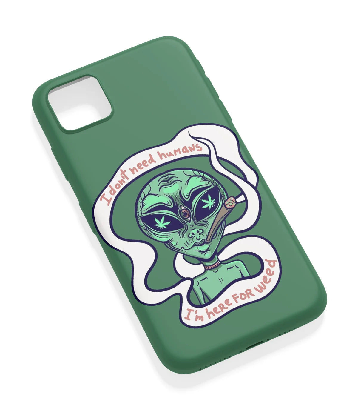 An angled view of a soft silicone case featuring a vibrant design.