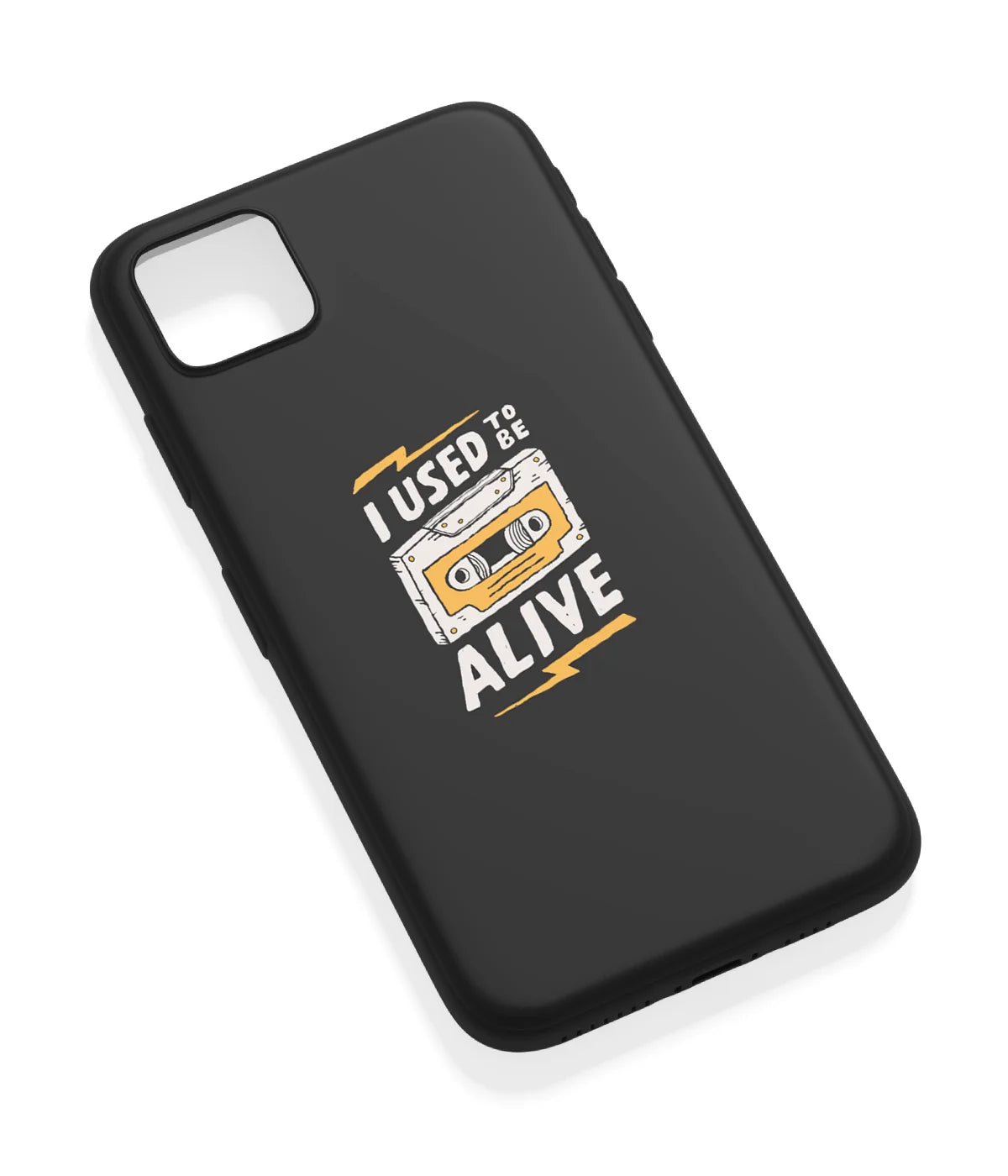 An angled view of a soft silicone case featuring a vibrant design.