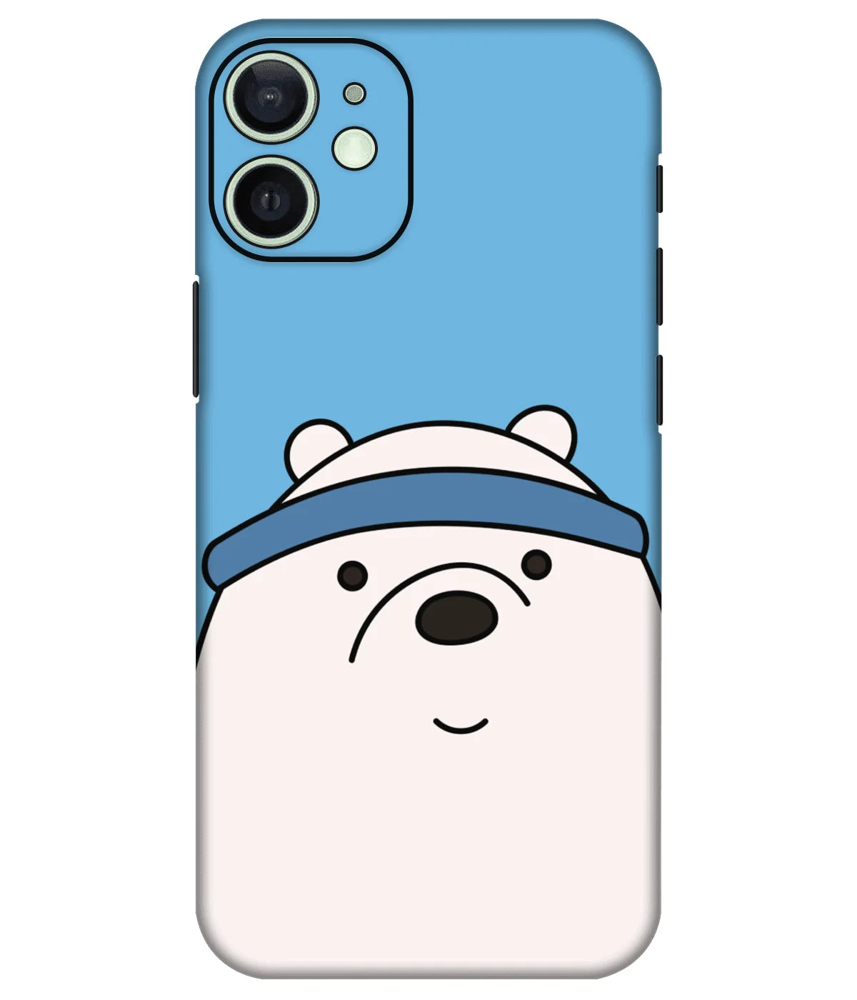 Image of a phone case featuring a mobile skin with a graphic design.
