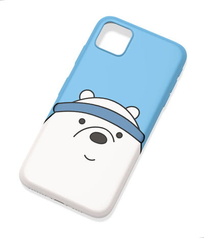 An angled view of a soft silicone case featuring a colorful design.