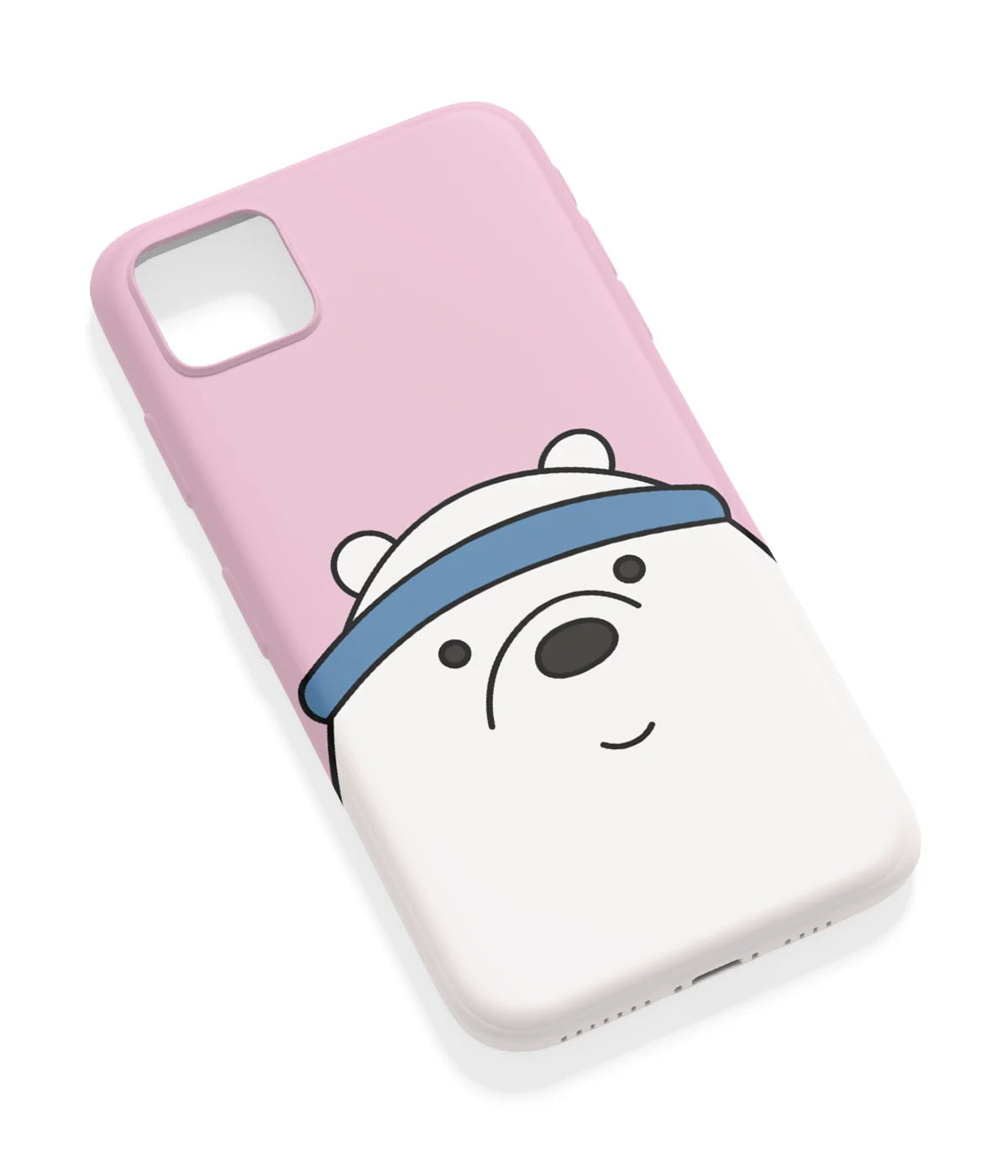 An angled view of a soft silicone case featuring a vibrant design.
