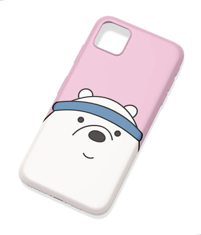 An angled view of a soft silicone case featuring a colorful design.