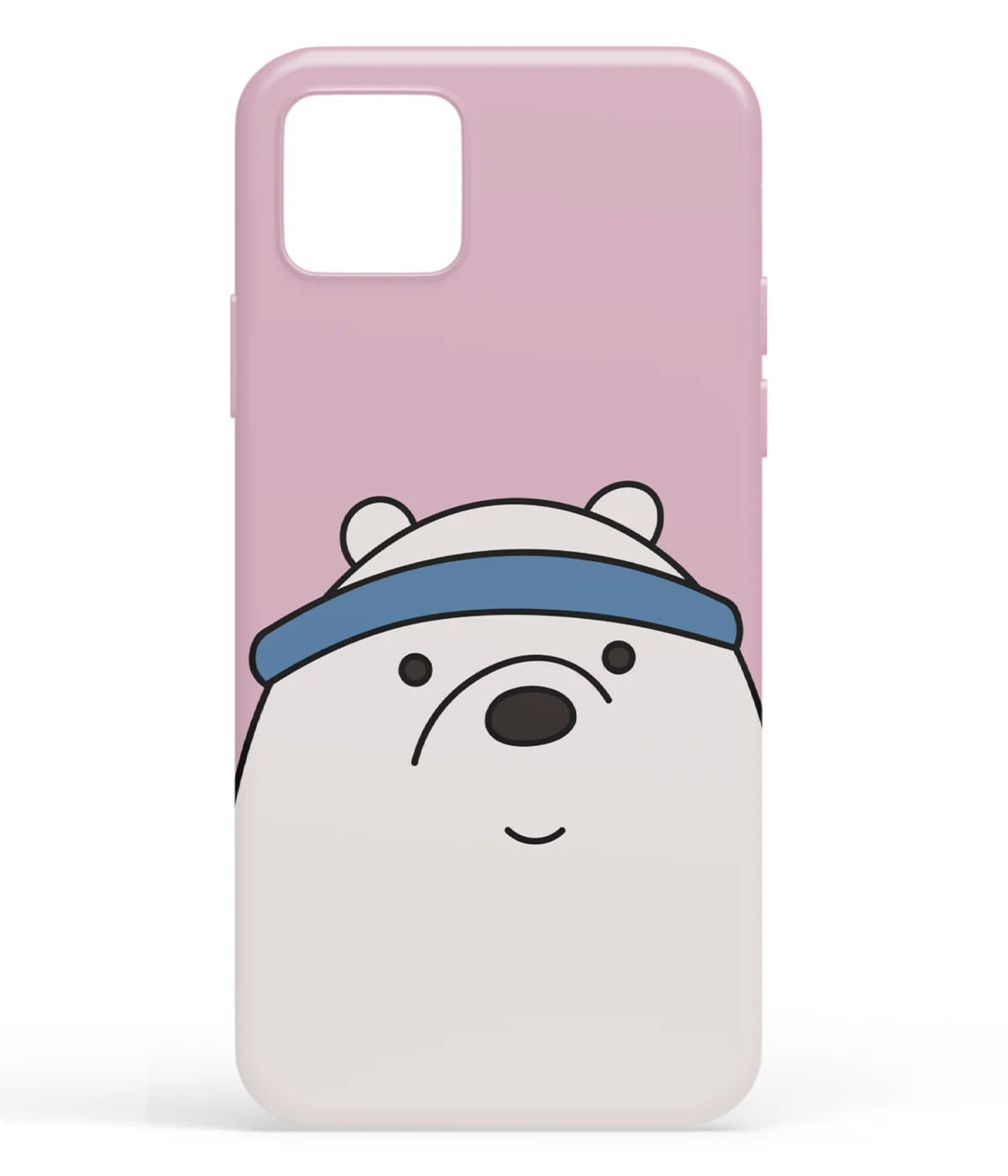 A front-on view of soft silicone phone case with a colorful design.