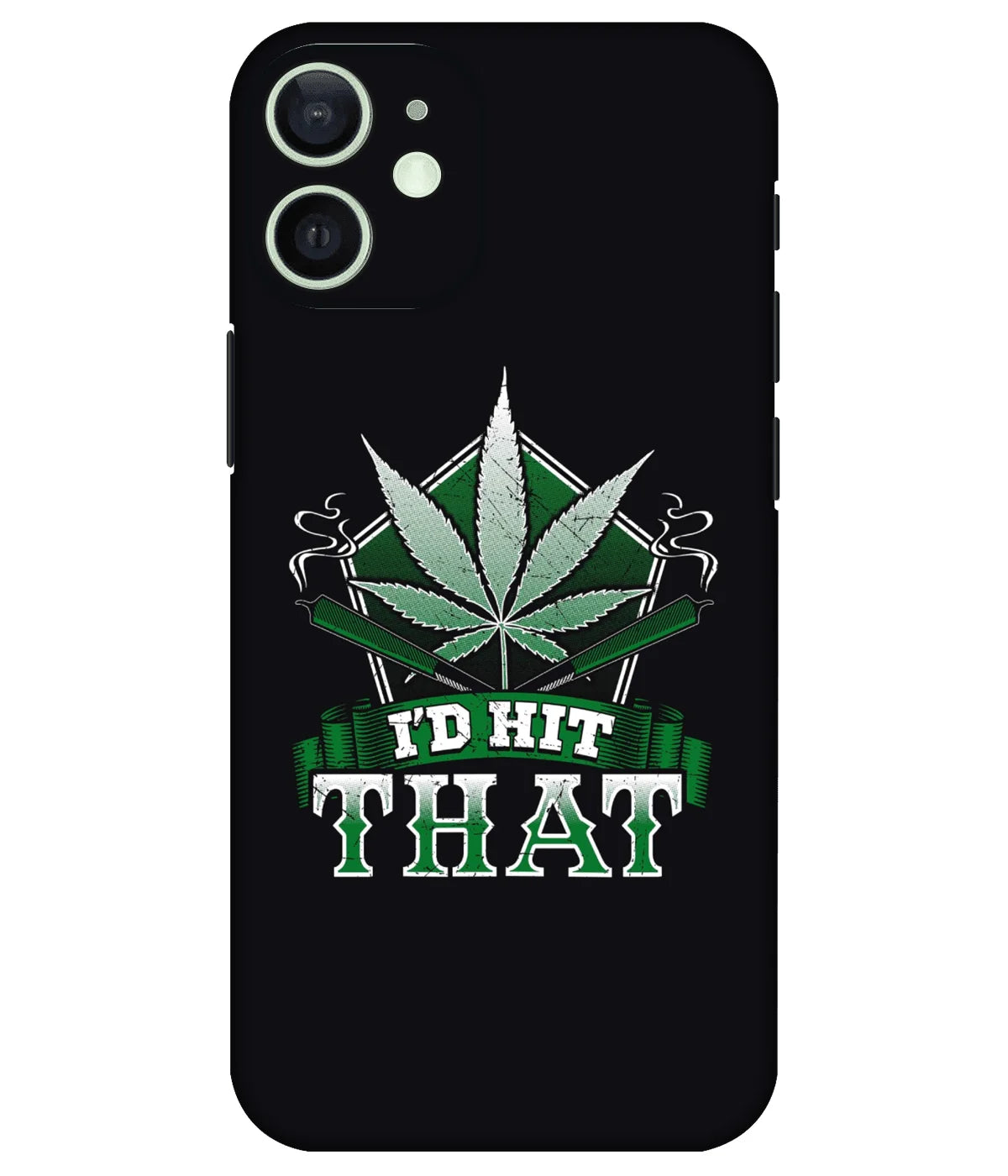 Image of a phone case featuring a mobile skin with a graphic design.