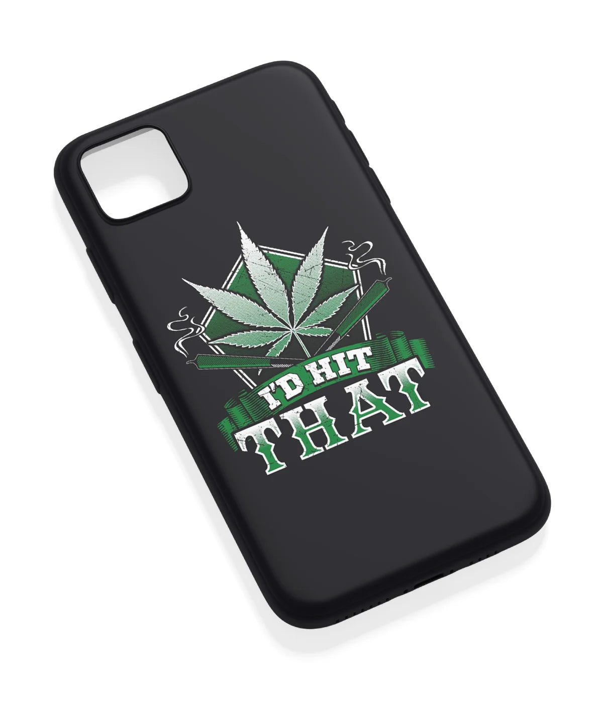An angled view of a soft silicone case featuring a vibrant design.
