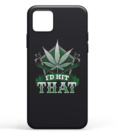 A front-on view of soft silicone phone case with a colorful design.