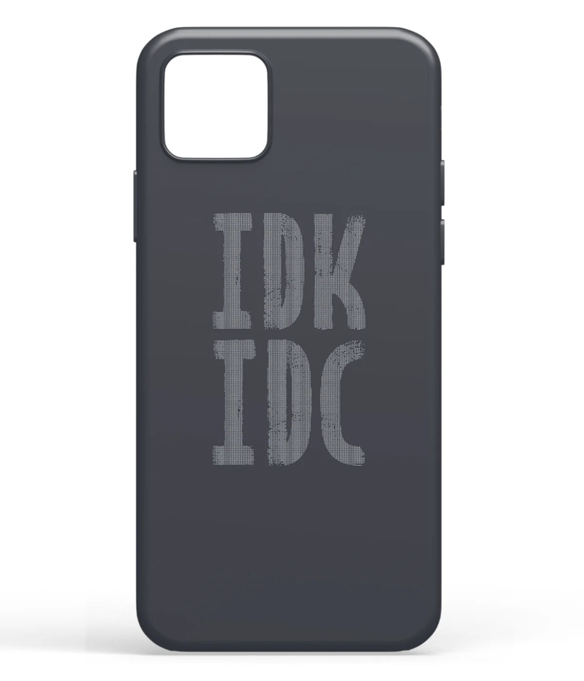 A front-on view of soft silicone phone case with a colorful design.