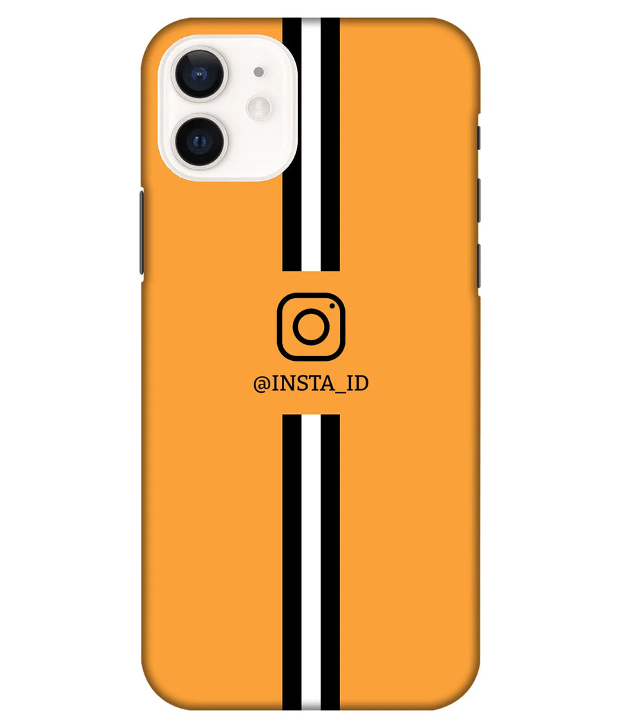Instagram Stripes Slim Hard Custom Name Case