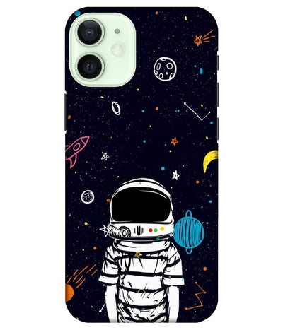 A product shot of a slim hard case with a colorful design.