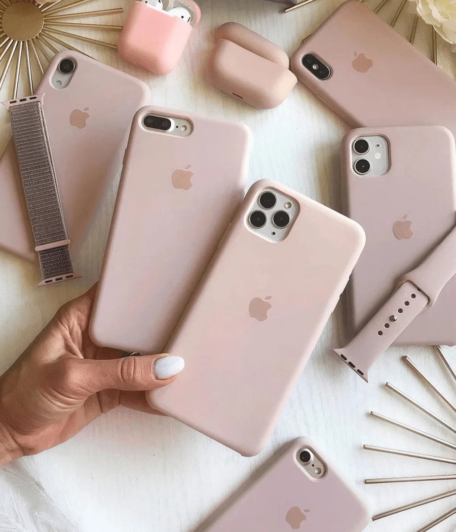 iPhone Liquid Silicone Case – Sand Pink