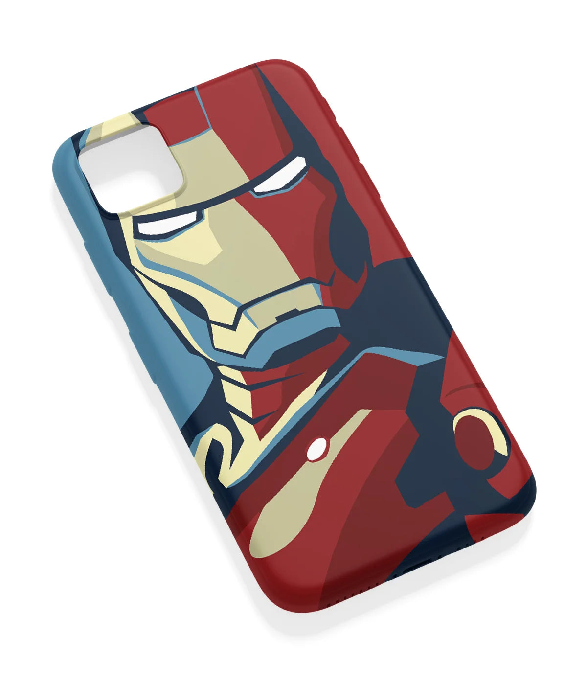 An angled view of a soft silicone case featuring a vibrant design.