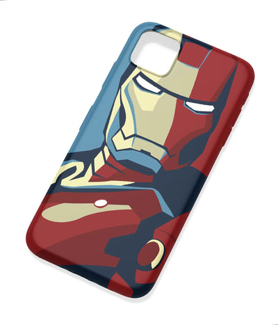 An angled view of a soft silicone case featuring a colorful design.