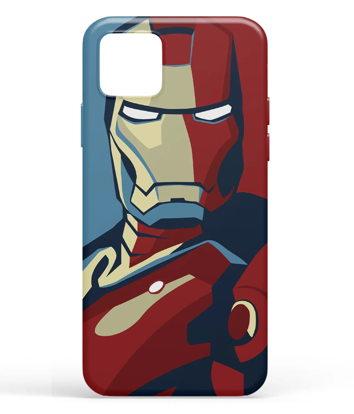 A front-on view of soft silicone phone case with a colorful design.