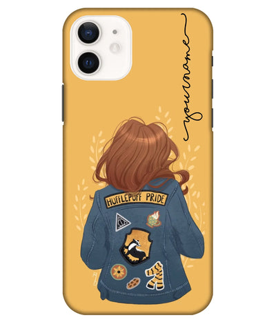 A product shot of a slim hard case with a customizable name.