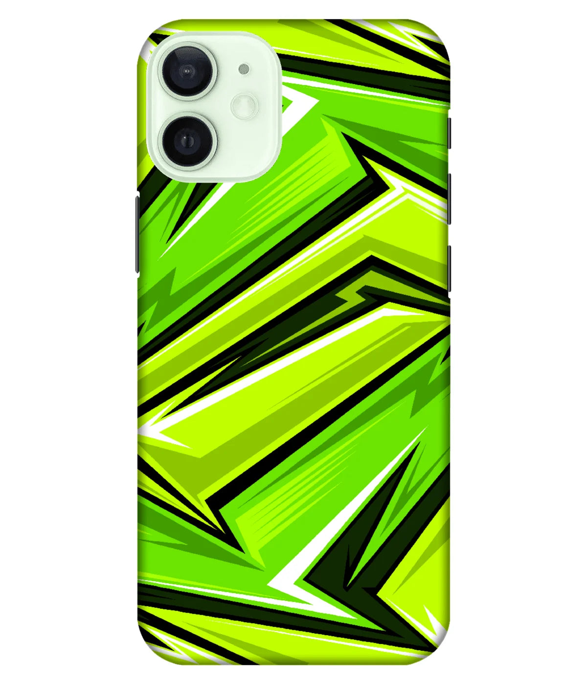A product shot of a slim hard case with a colorful design.