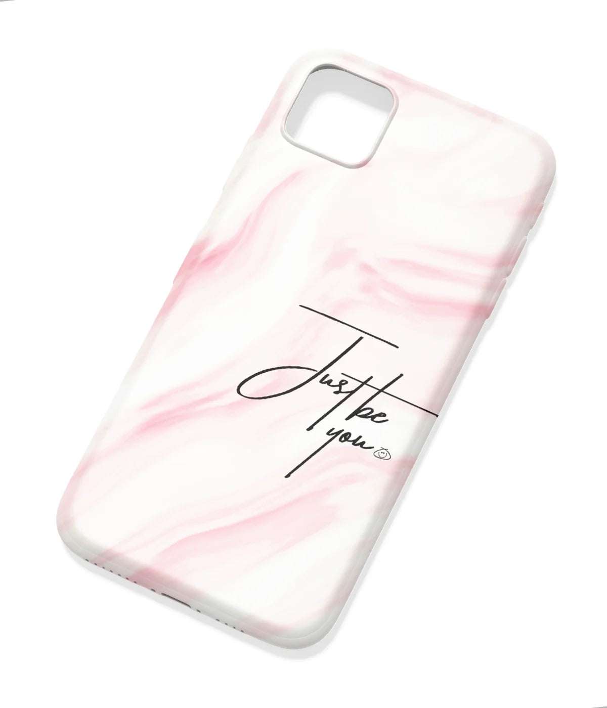 An angled view of a soft silicone case featuring a colorful design.