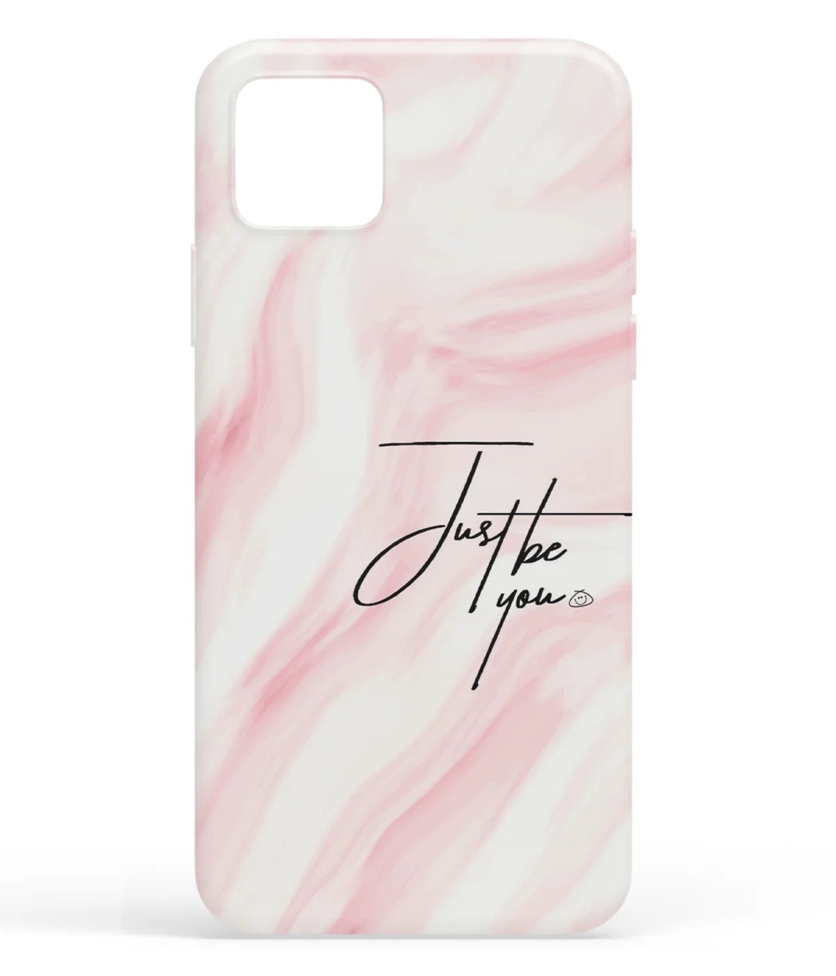A front-on view of soft silicone phone case with a colorful design.
