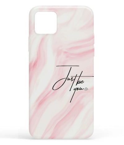 A front-on view of soft silicone phone case with a colorful design.