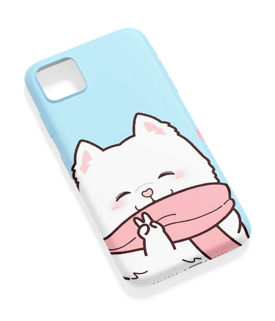 An angled view of a soft silicone case featuring a vibrant design.
