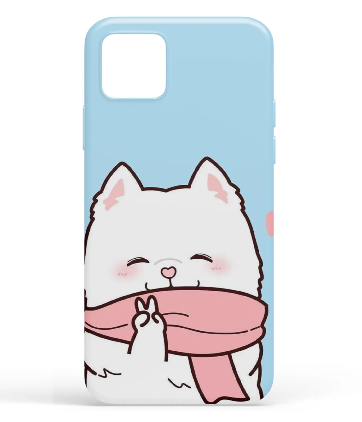 A front-on view of soft silicone phone case with a colorful design.