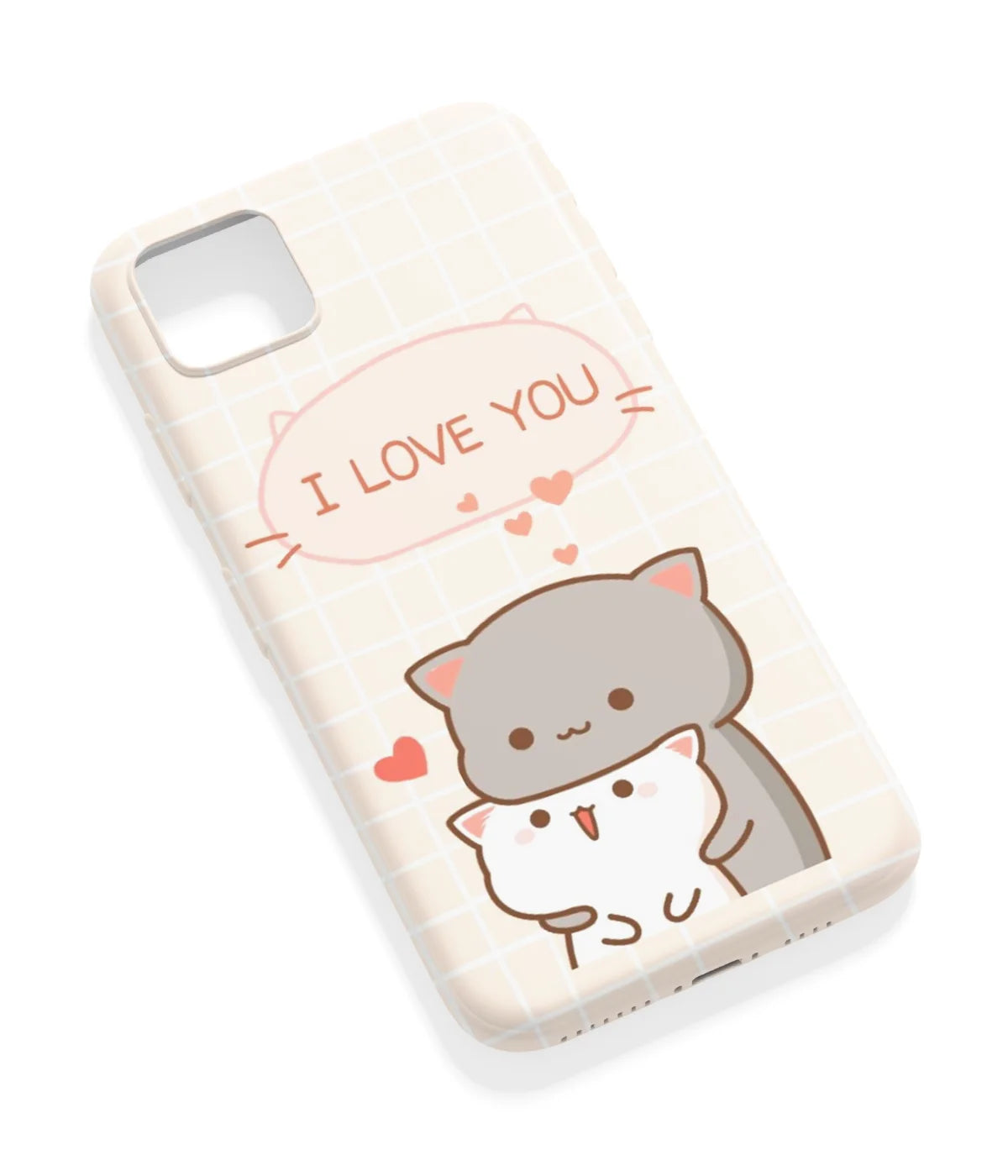 An angled view of a soft silicone case featuring a vibrant design.