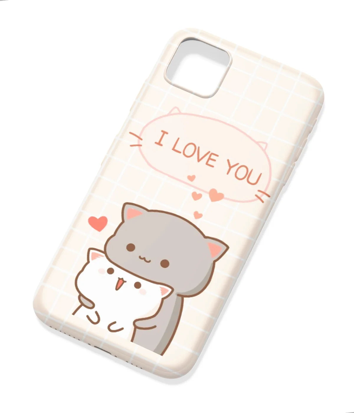 An angled view of a soft silicone case featuring a colorful design.