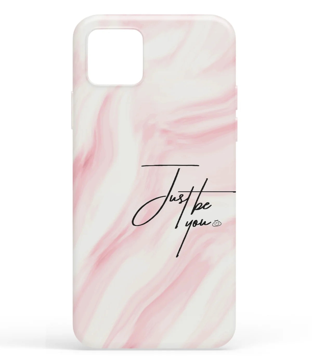 A front-on view of soft silicone phone case with a colorful design.