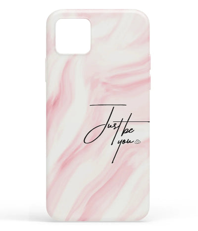 A front-on view of soft silicone phone case with a colorful design.