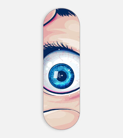Mobile phone grip slider with a colorful design on a white background