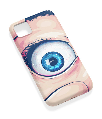 An angled view of a soft silicone case featuring a vibrant design.