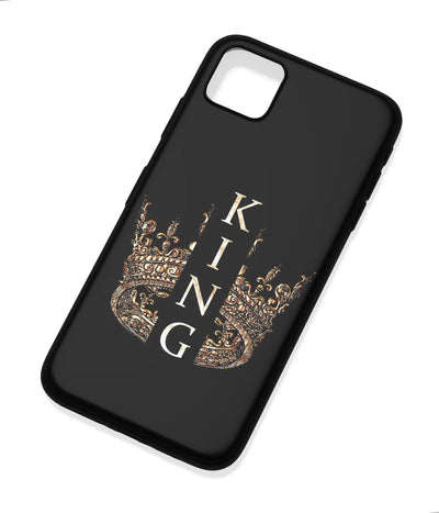 An angled view of a soft silicone case featuring a colorful design.