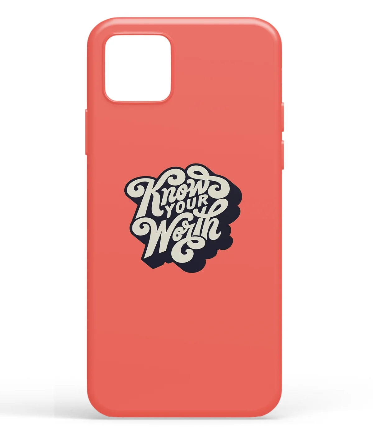 A front-on view of soft silicone phone case with a colorful design.