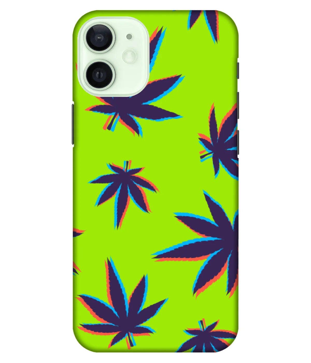 A product shot of a slim hard case with a colorful design.