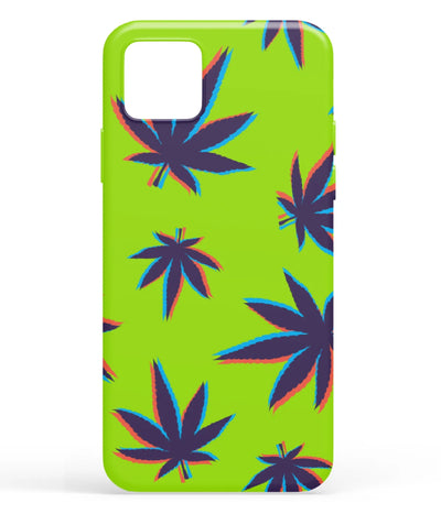 A front-on view of soft silicone phone case with a colorful design.