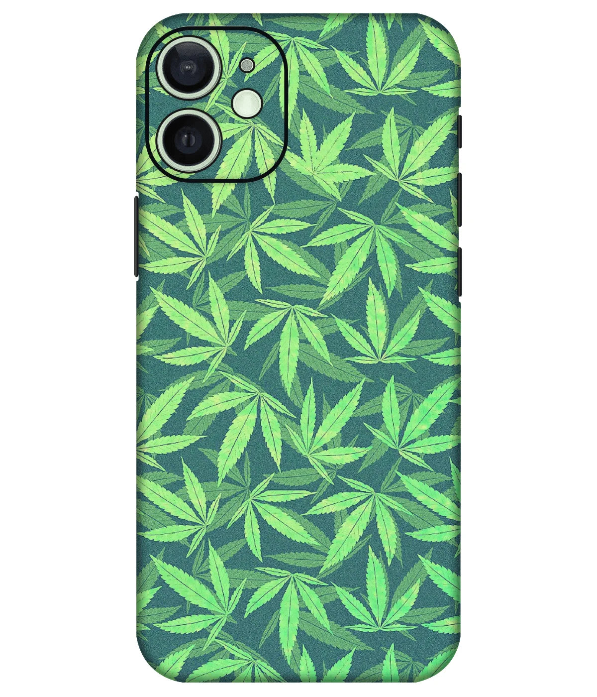 Image of a phone case featuring a mobile skin with a graphic design.