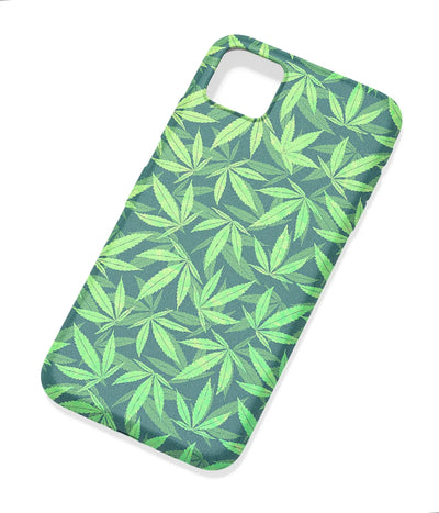 An angled view of a soft silicone case featuring a colorful design.