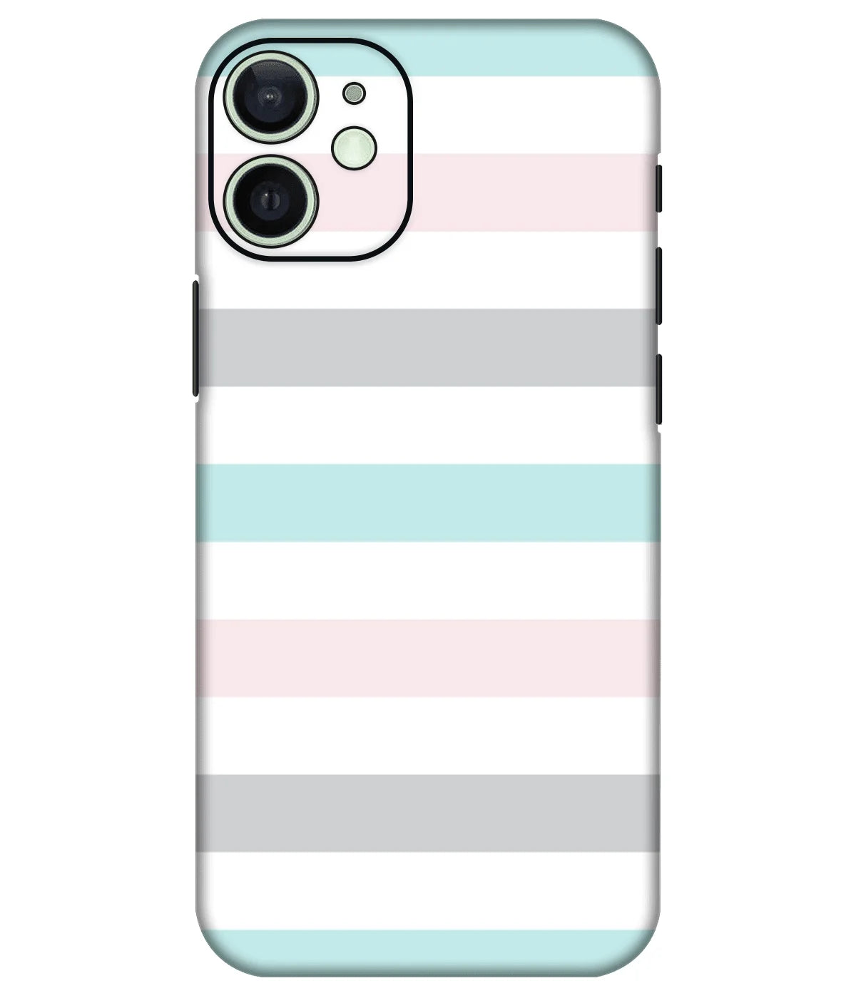 Image of a phone case featuring a mobile skin with a graphic design.