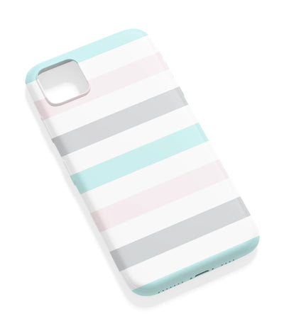 An angled view of a soft silicone case featuring a vibrant design.