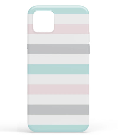 A front-on view of soft silicone phone case with a colorful design.