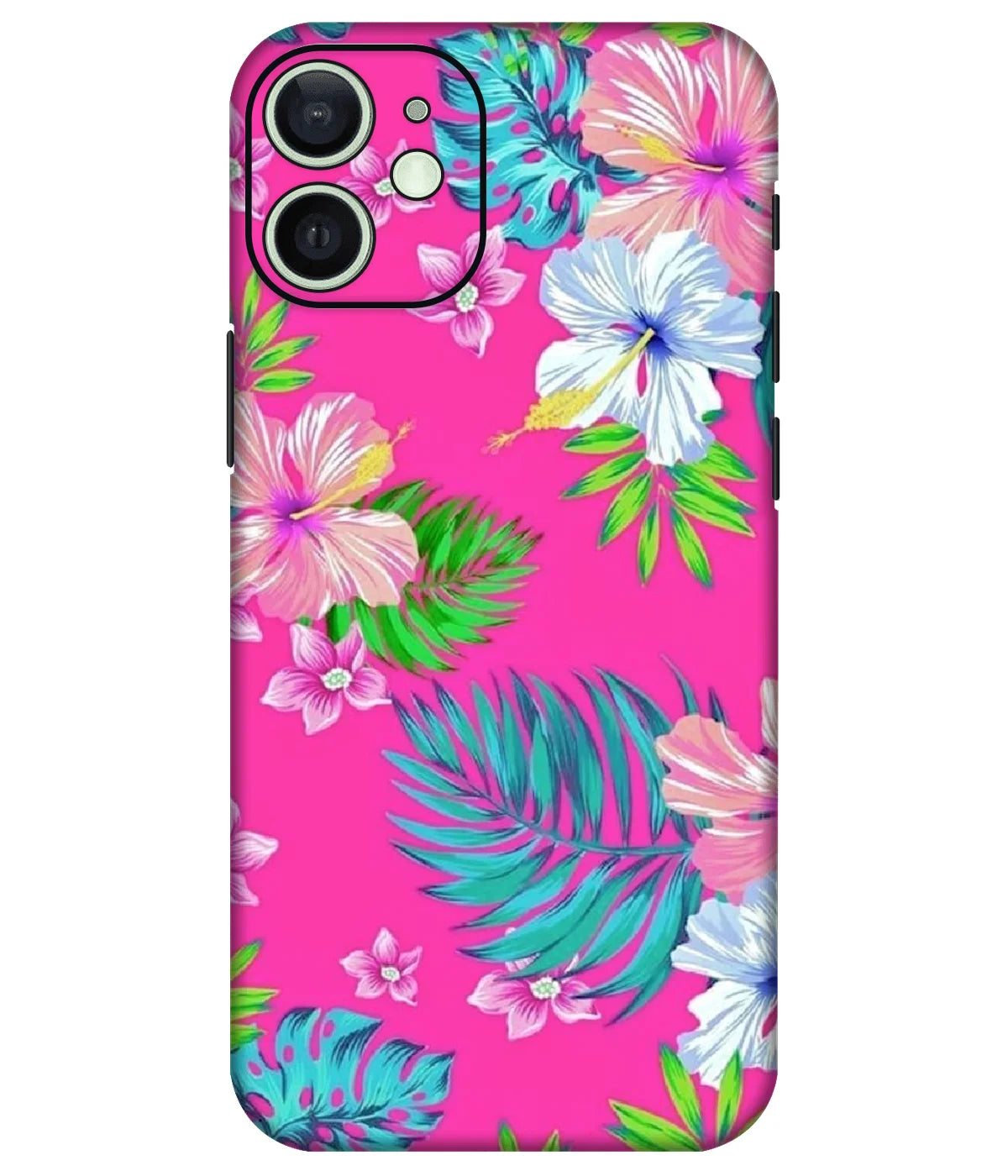 Image of a phone case featuring a mobile skin with a graphic design.
